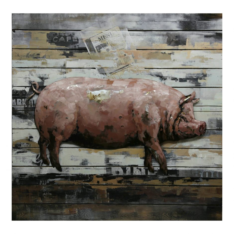 Country Pig Wall Decor