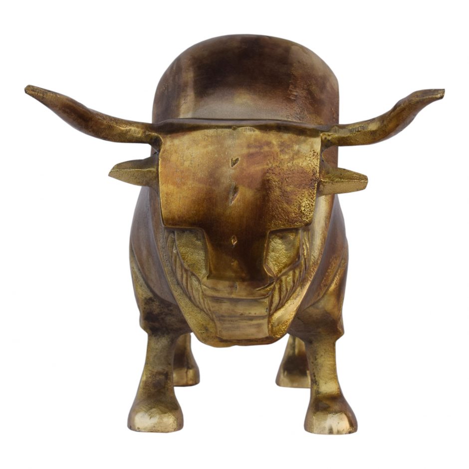 Golden Bull Sculpture