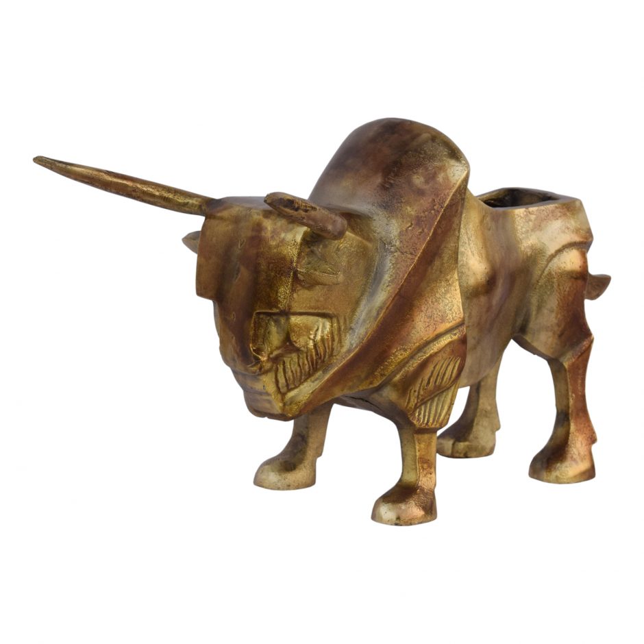 Golden Bull Sculpture