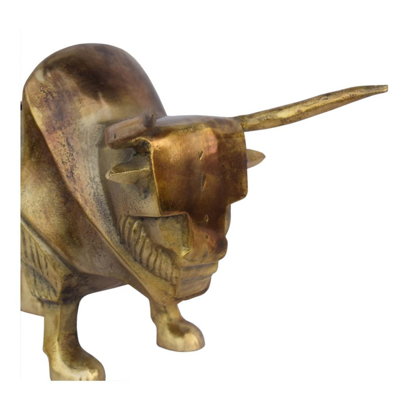 Golden Bull Sculpture