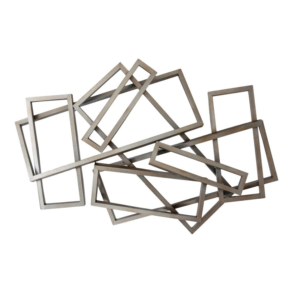 Metal Rectangles Wall Decor