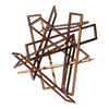 Tangled Rectangles  Sculpture Gold Large