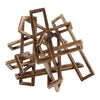 Tangled Rectangles Sculpture Gold Small