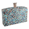 Azul Mosaic Vase Low