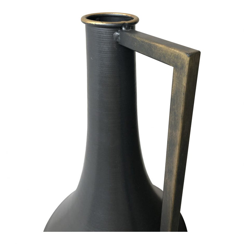 Argus Metal Vase Black