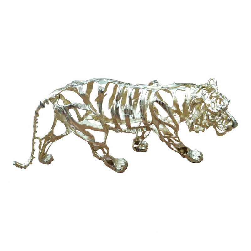 Tiger Stripes Statue Small Pewter