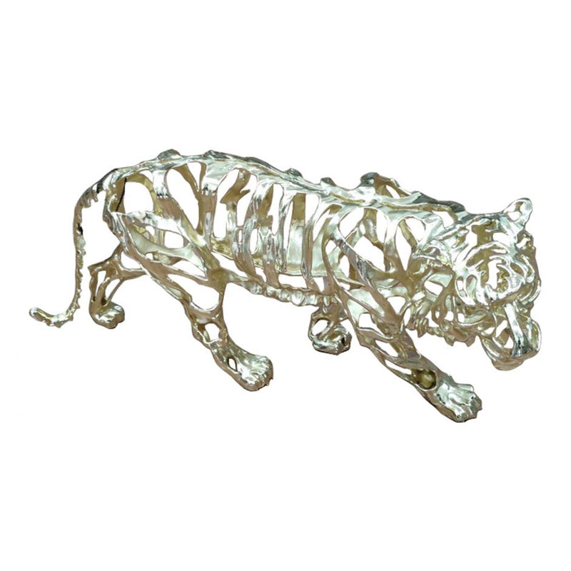 Tiger Stripes Statue Small Pewter