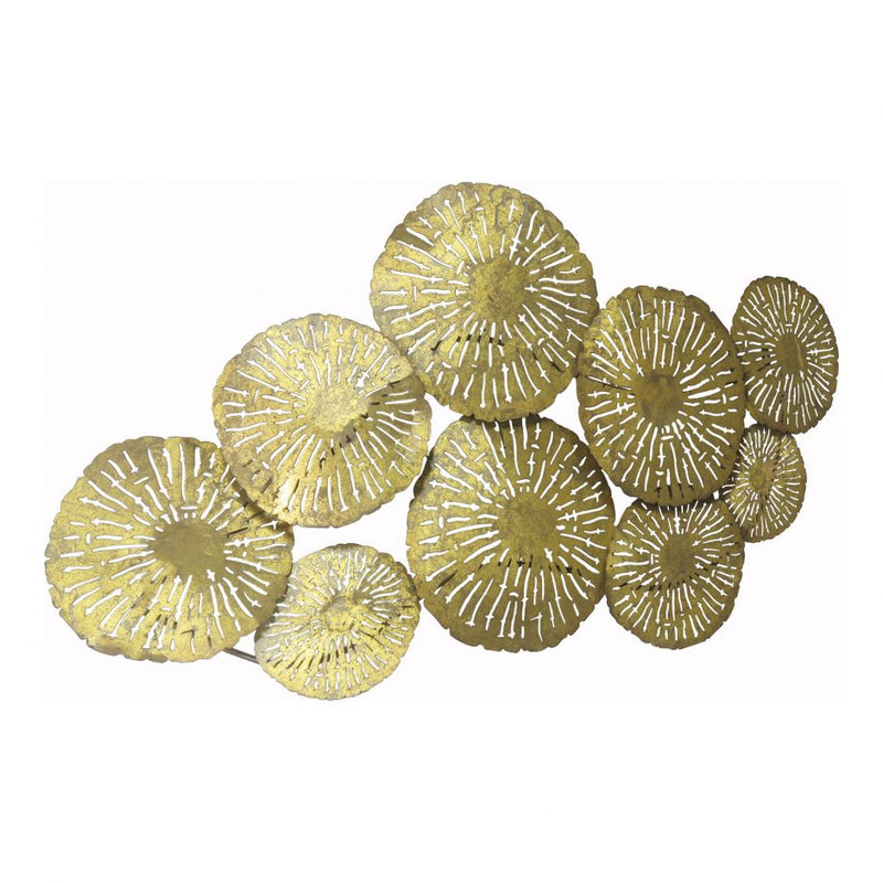 Large Circles Wall Decor Gold