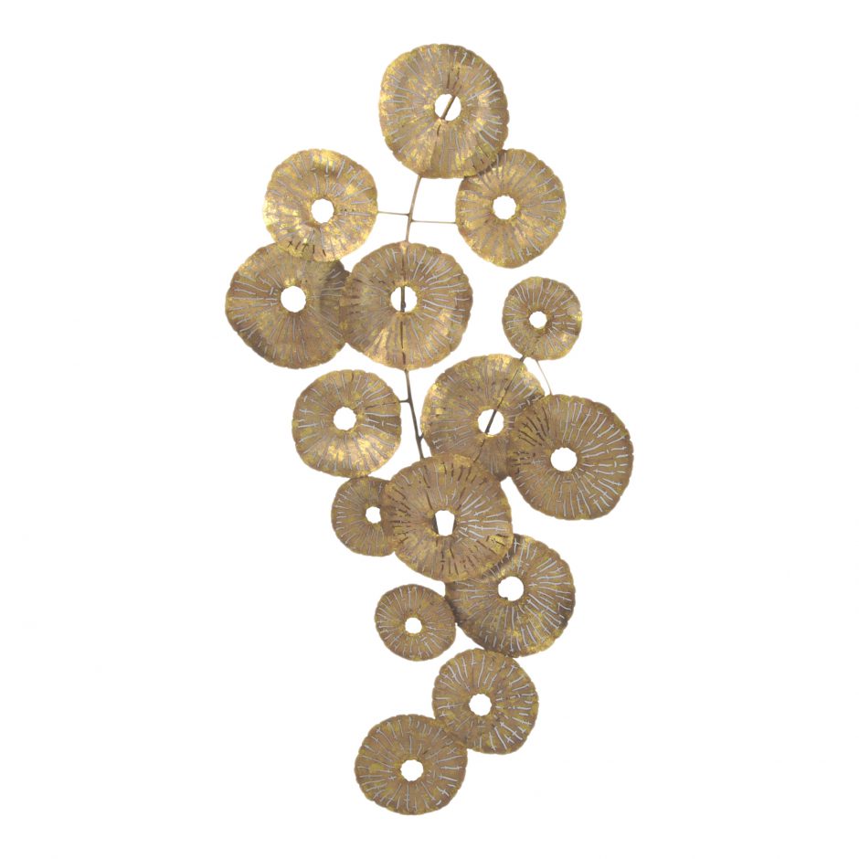 Small Circles Wall Decor Gold