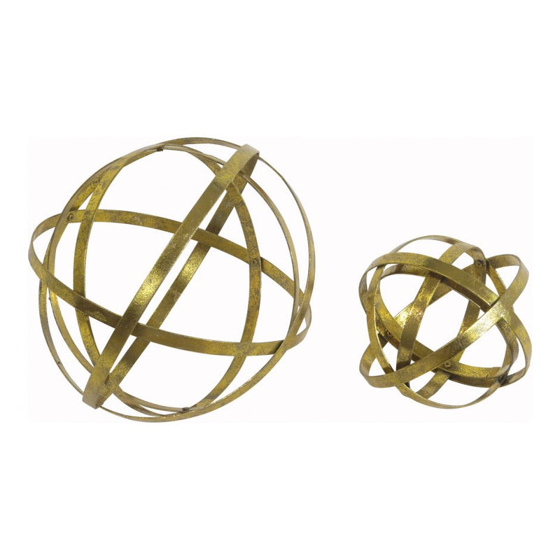 Gold Sphere Set Of 2