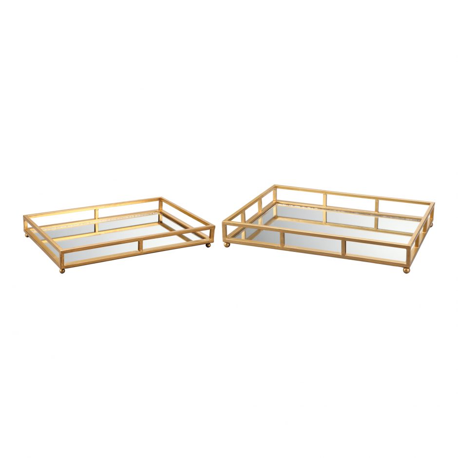 Grid Tray Rectangle Set Of 2