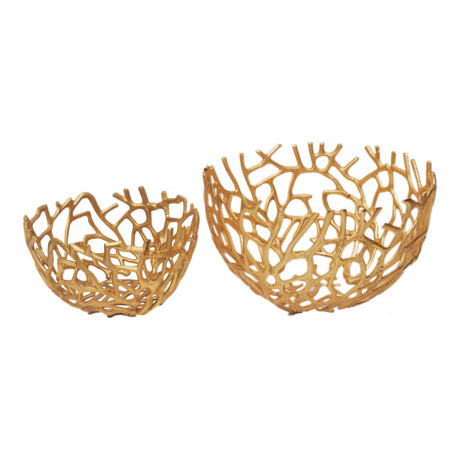 Nest Bowls Gold Set Of 2