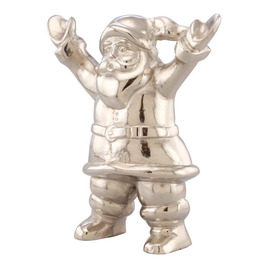 Silver Santa Statue