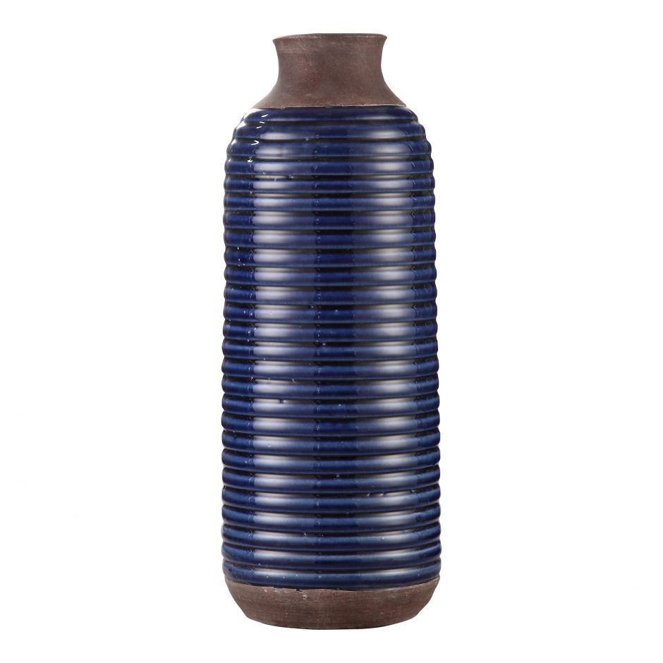 Alexandria Vase Tall Blue