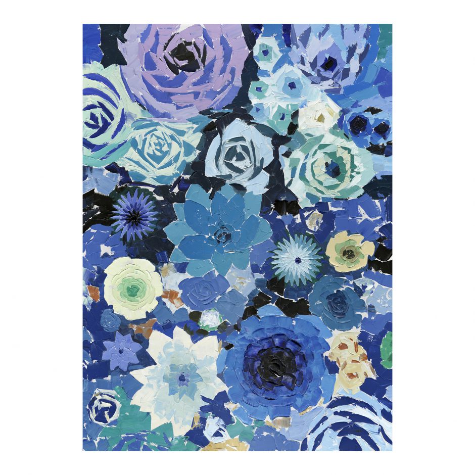 Blue Flowers Wall Decor