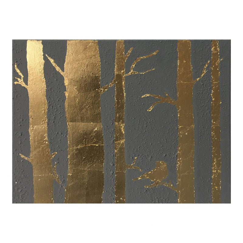 Golden Trees Wall Decor