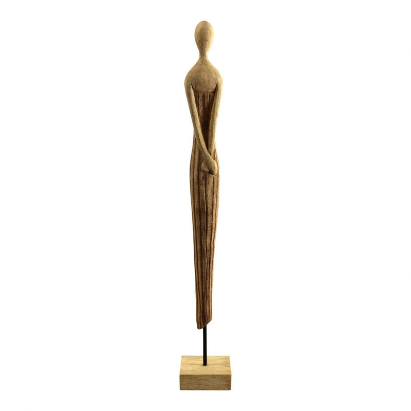 Mango Wood Female Statue