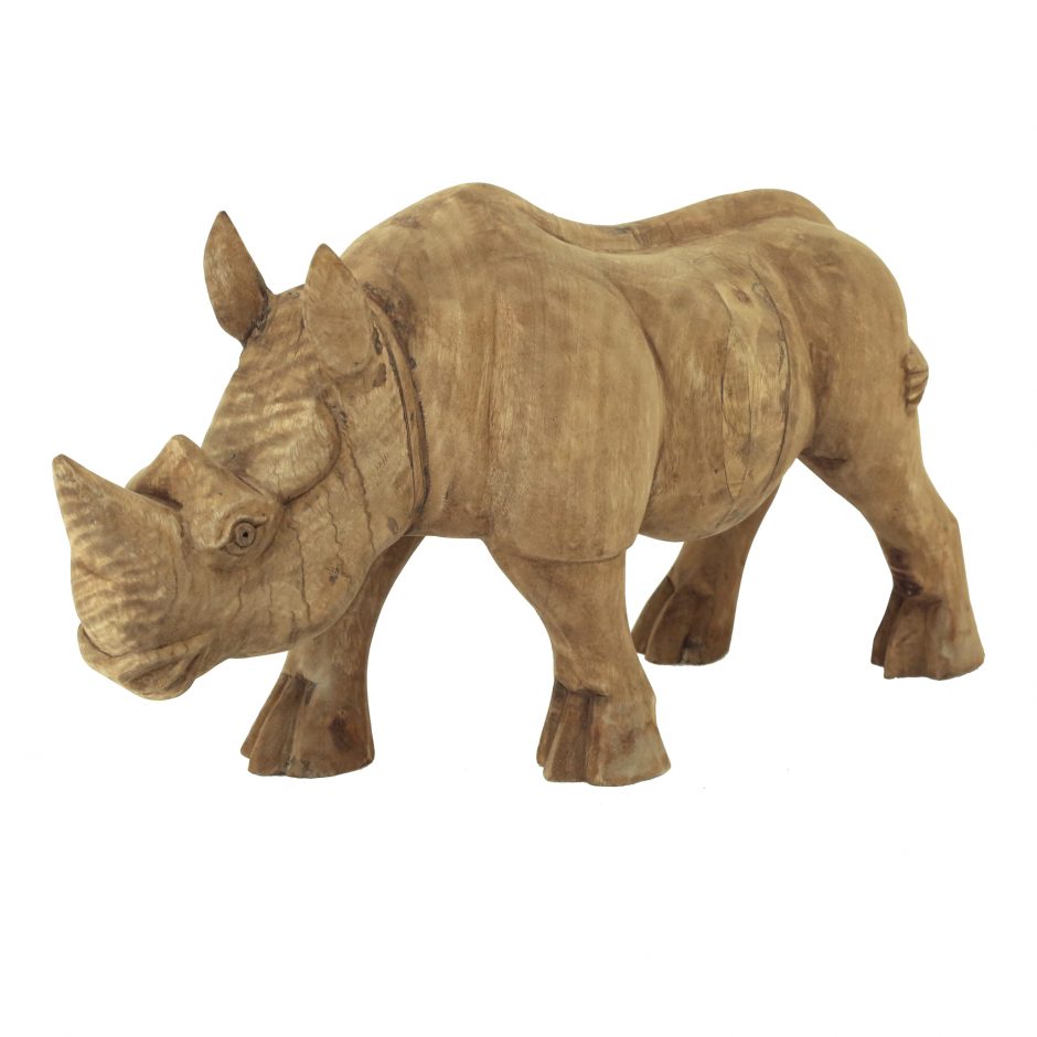 Wooden Rhino